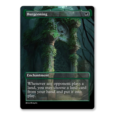 Green Full Art MTG Template
