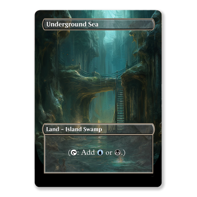 Land Full Art MTG Template