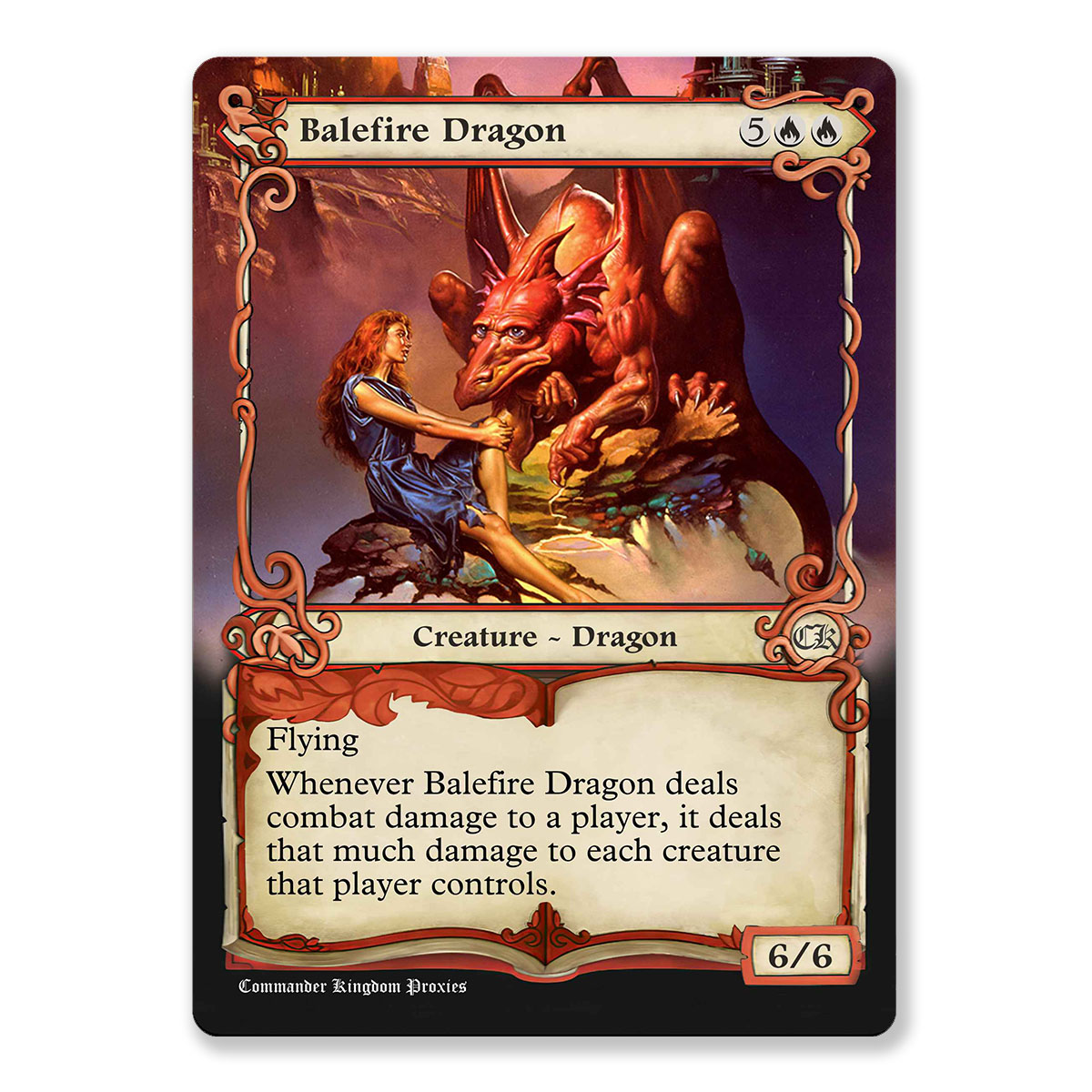 Balefire Dragon | Adventure Custom MTG Proxy Card