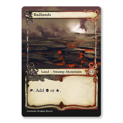 Badlands | Dual Land | Adventure Custom MTG Proxy Card