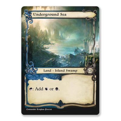 Underground Sea | Dual Land | Adventure Custom MTG Proxy Card