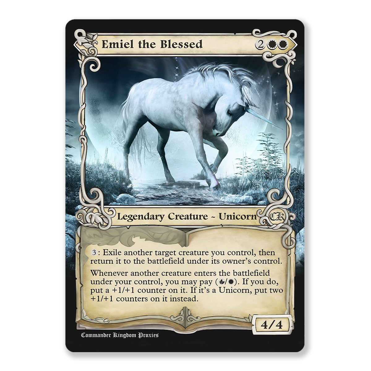 Emiel the Blessed | Adventure Custom MTG Proxy Card