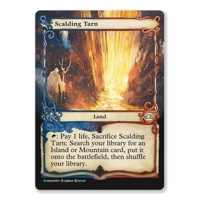 Scalding Tarn | Fetch Land | Adventure Custom MTG Proxy Card