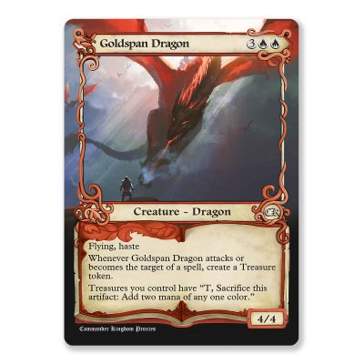 Goldspan Dragon | Adventure Custom MTG Proxy Card