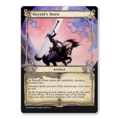 Heralds Horn | Adventure Custom MTG Proxy Card