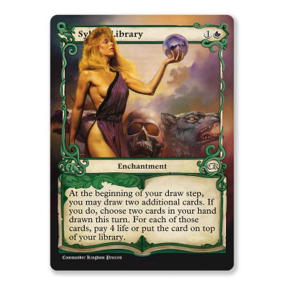 Sylvan Library | Adventure Custom MTG Proxy Card
