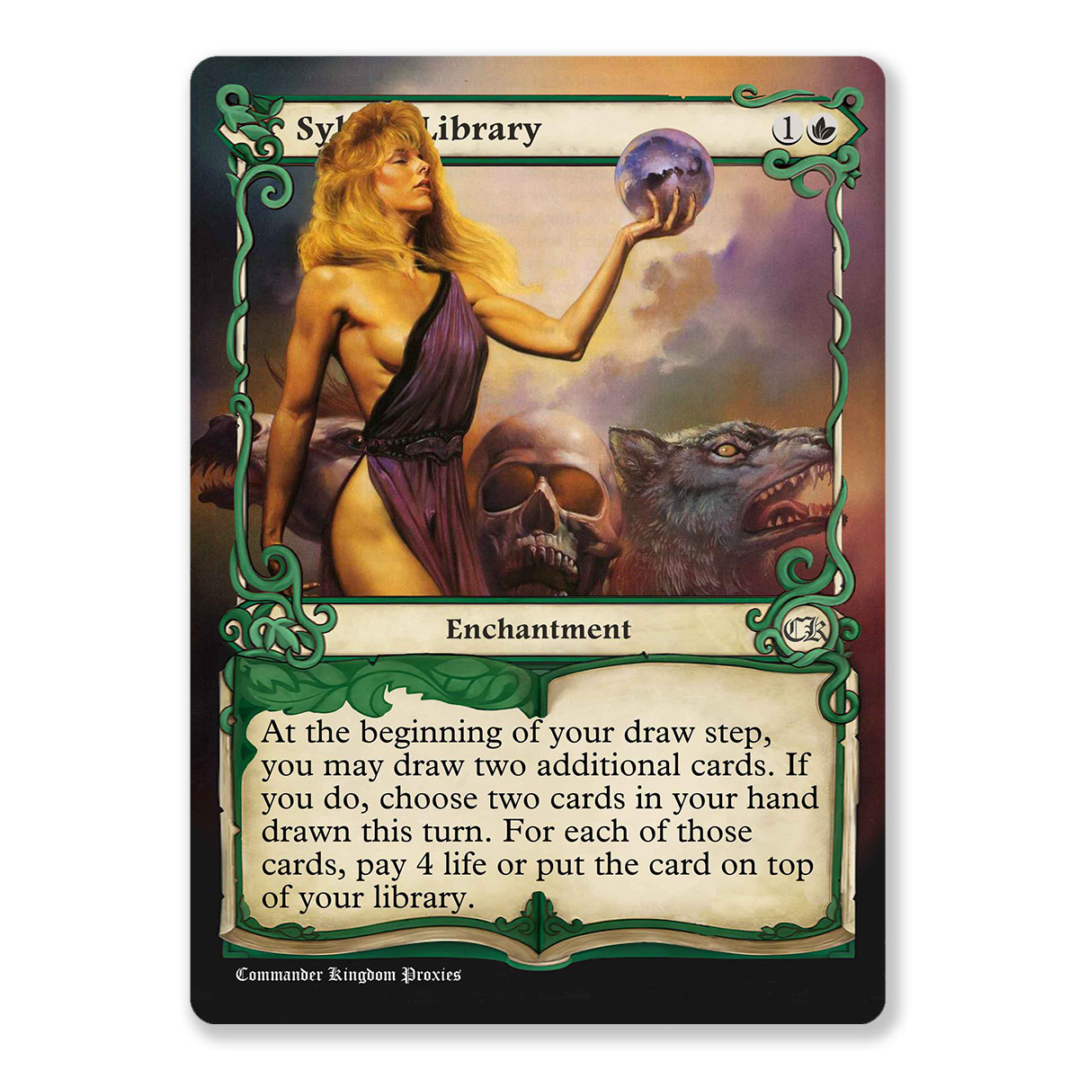 Sylvan Library | Adventure Custom MTG Proxy Card