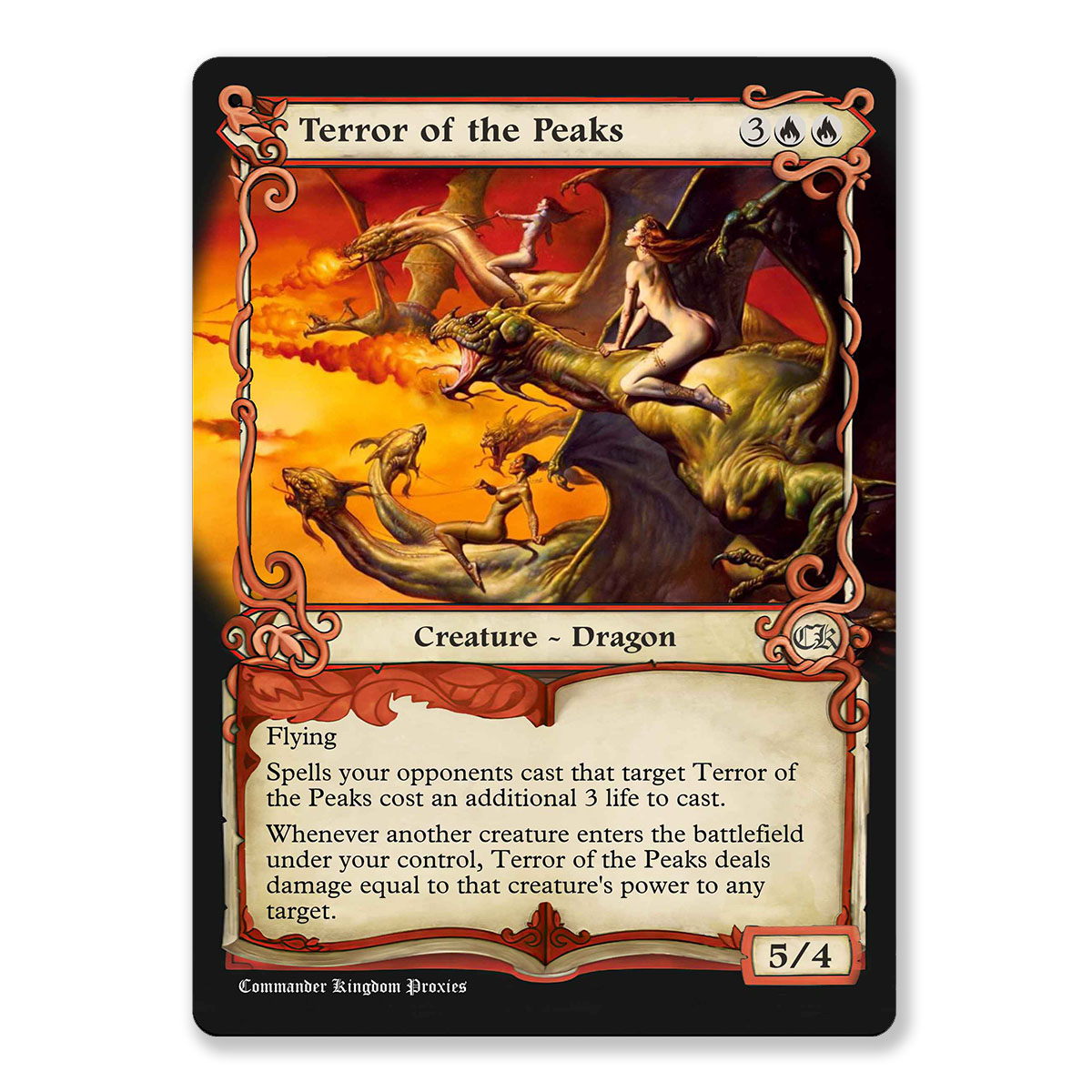 Terror of the Peaks | Adventure Custom MTG Proxy Card