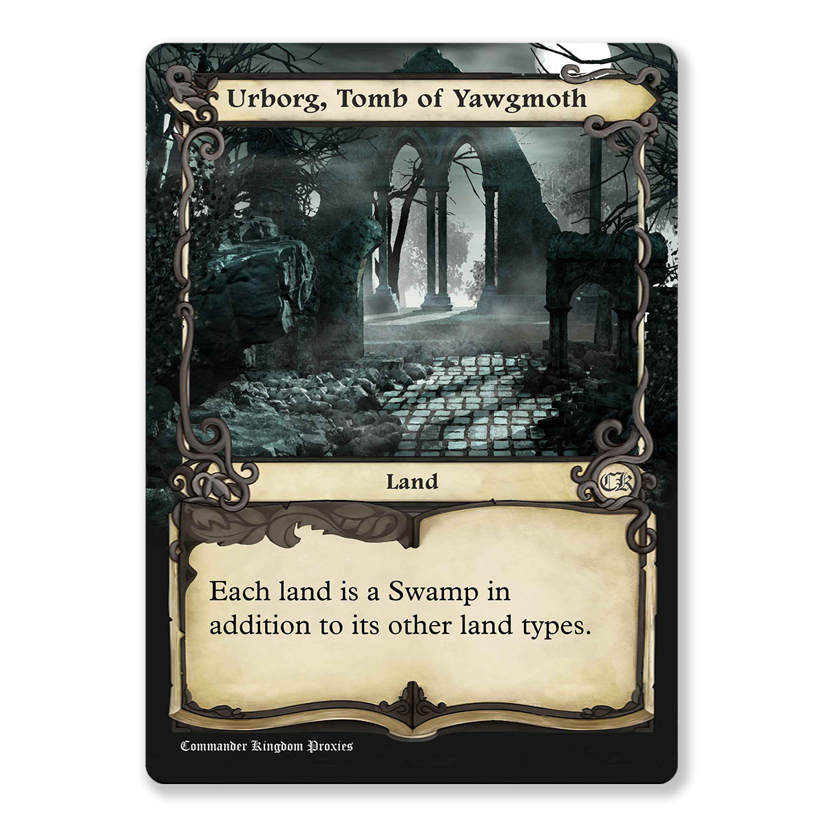 Urborg Tomb of Yawgmoth | Adventure Custom MTG Proxy Card