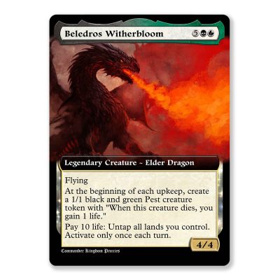 Beledros Witherbloom | Box Topper Custom MTG Proxy Card