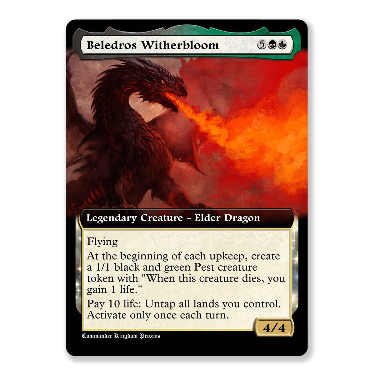 Beledros Witherbloom | Box Topper Custom MTG Proxy Card