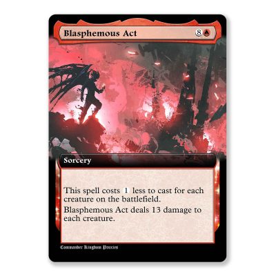 Blasphemous Act | Box Topper Custom MTG Proxy Card