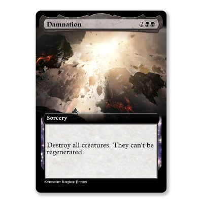 Damnation | Box Topper Custom MTG Proxy Card