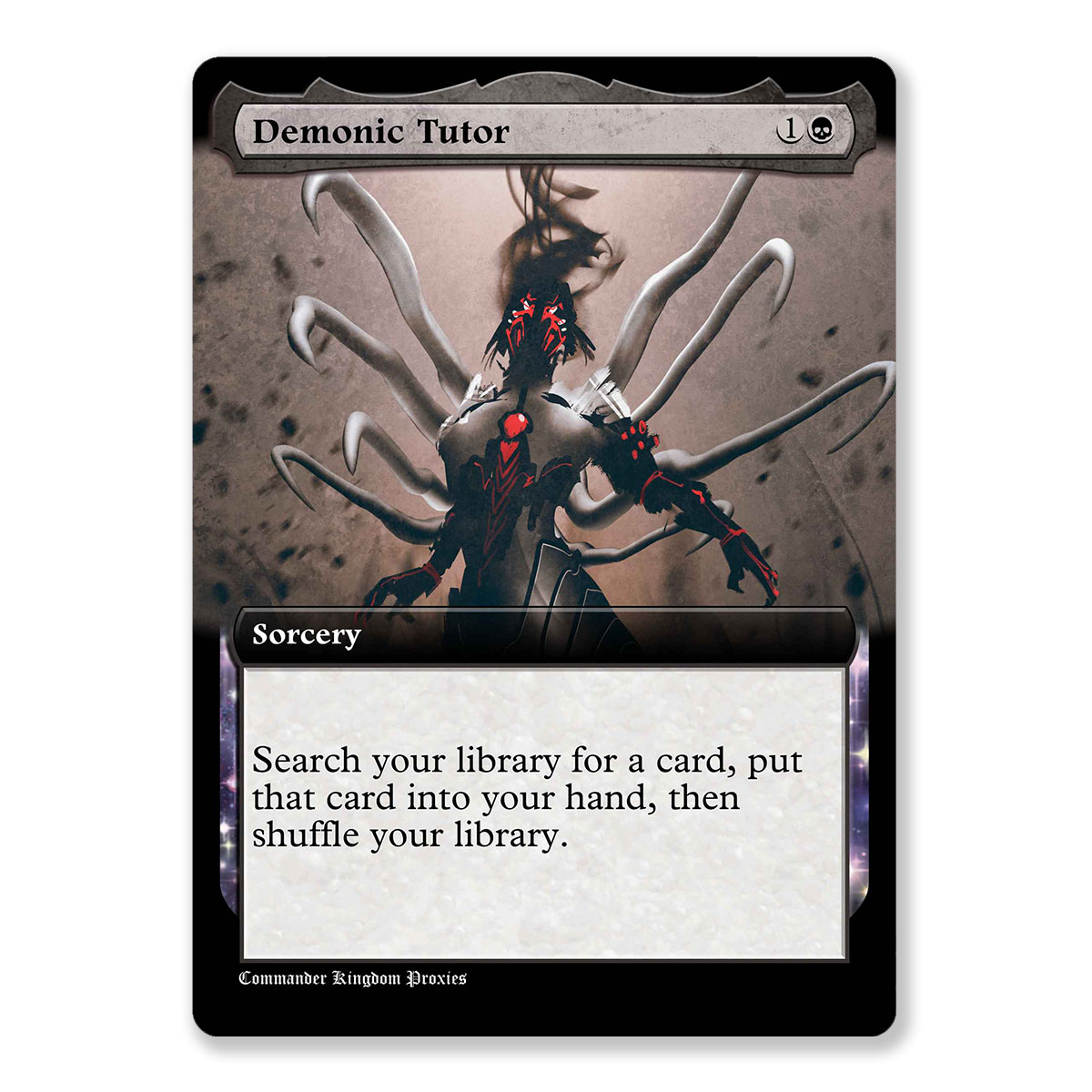 Demonic Tutor | Box Topper Custom MTG Proxy Card