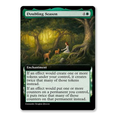 Doubling Season | Box Topper Custom MTG Proxy Card