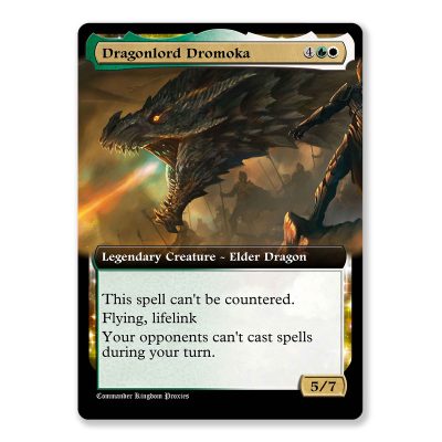 Dragonlord Dromoka | Box Topper Custom MTG Proxy Card