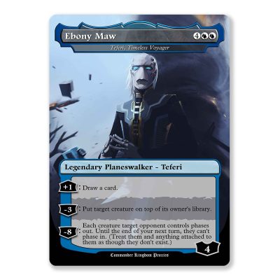 Ebony Maw Teferi | Box Topper Custom MTG Proxy Card