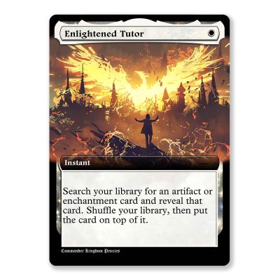 Enlightened Tutor | Box Topper Custom MTG Proxy Card