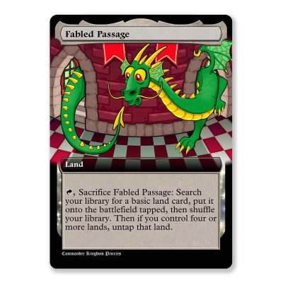 Fabled Passage | Box Topper Custom MTG Proxy Card