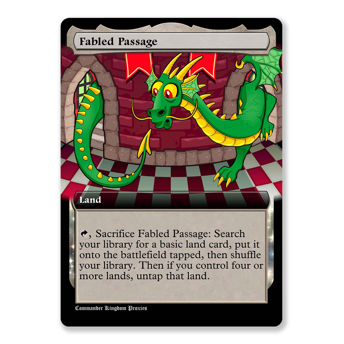 Fabled Passage | Box Topper Custom MTG Proxy Card