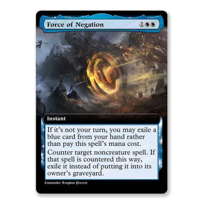 Force of Negation | Box Topper Custom MTG Proxy Card