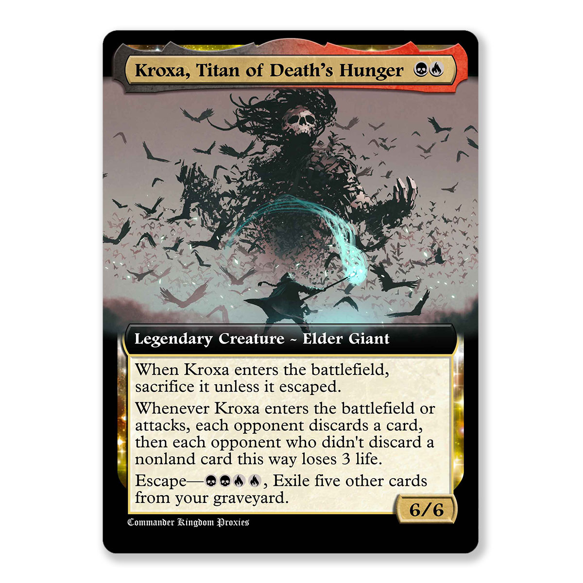 Kroxa Titan of Deaths Hunger | Box Topper Custom MTG Proxy Card