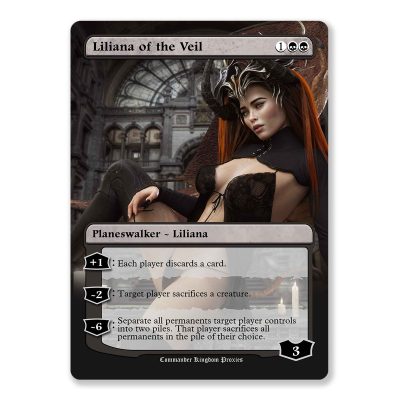 Liliana of the Veil | Box Topper Custom MTG Proxy Card
