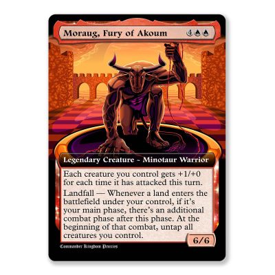 Moraug, Fury of Akoum | Box Topper Custom MTG Proxy Card