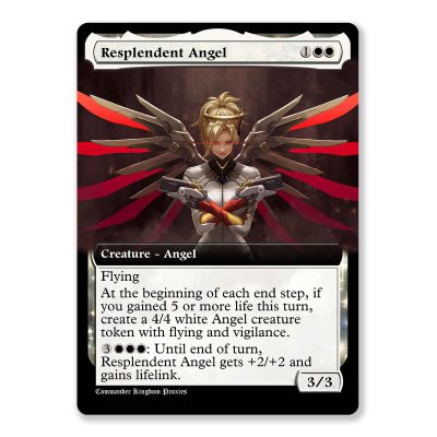 Resplendant Angel | Mercy Overwatch | Box Topper Custom MTG Proxy Card