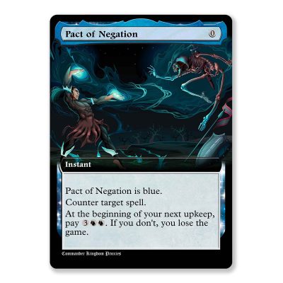 Pact of Negation | Box Topper Custom MTG Proxy Card