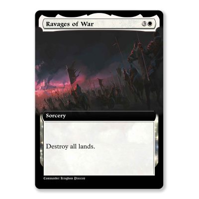 Ravages of War | Box Topper Custom MTG Proxy Card