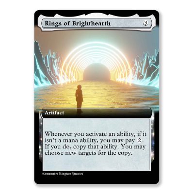 Rings of Brighthearthsd | Box Topper Custom MTG Proxy Card