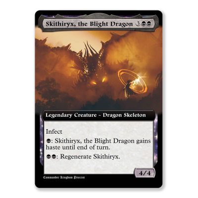 Skitheryx, the Blight Dragon | Box Topper Custom MTG Proxy Card