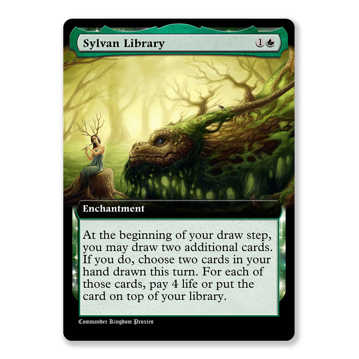 Sylvan library | Box Topper Custom MTG Proxy Card