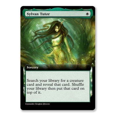Sylvan Tutor 2 | Box Topper Custom MTG Proxy Card