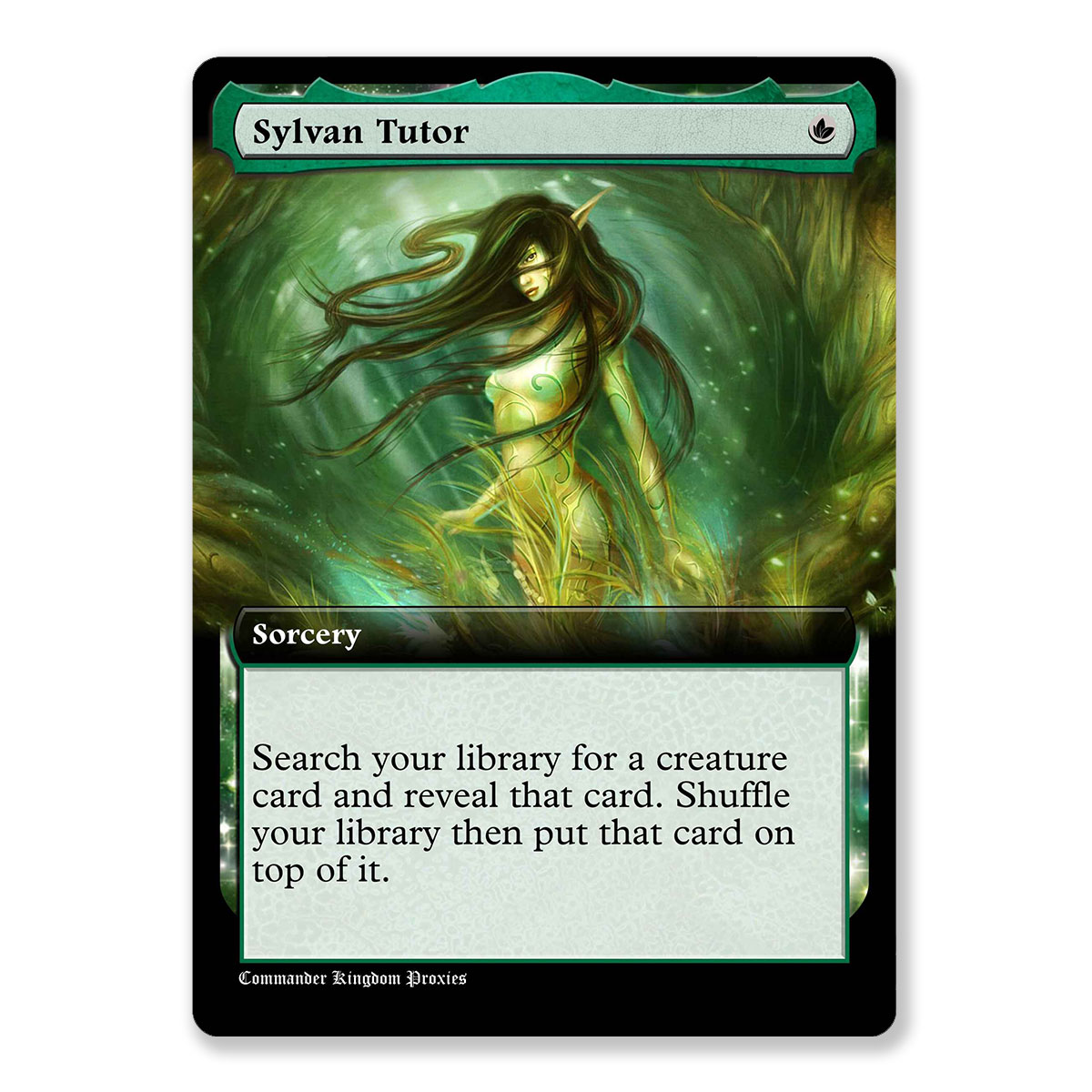 Sylvan Tutor 2 | Box Topper Custom MTG Proxy Card