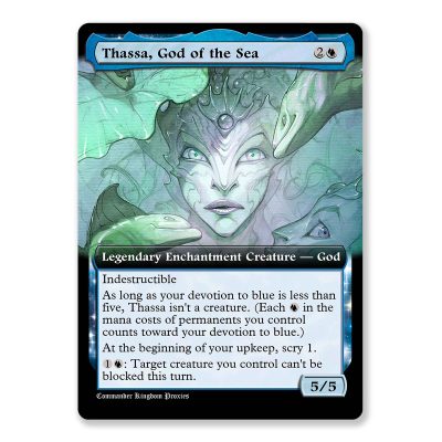 Thassa God of the Sea v2 | Box Topper Custom MTG Proxy Card