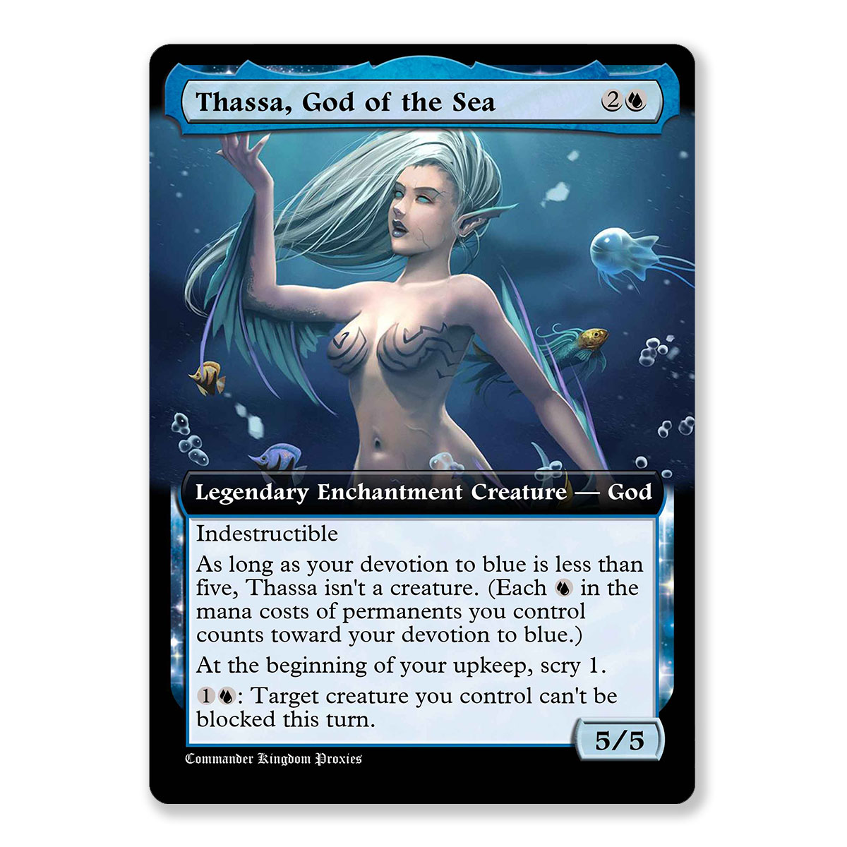 Thassa God of the Sea | Box Topper Custom MTG Proxy Card