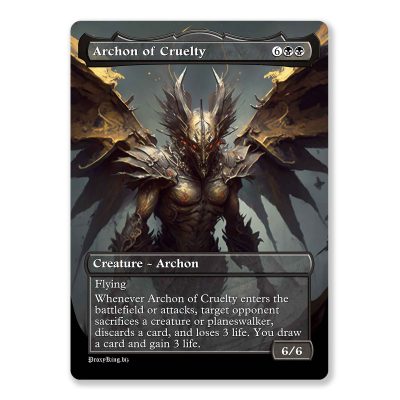 Archon of Cruelty | Full Art Custom MTG Proxy Card