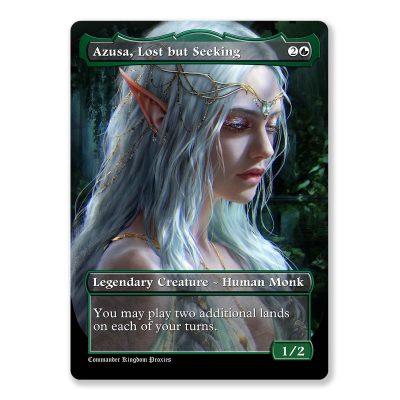 Azusa Lost but Seeking | Full Art Custom MTG Proxy Card