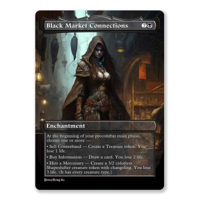 Black Market Connections | Full Art Custom MTG Proxy Card