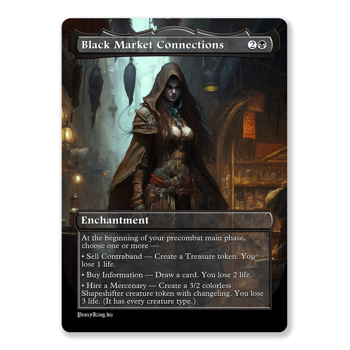 Black Market Connections | Full Art Custom MTG Proxy Card