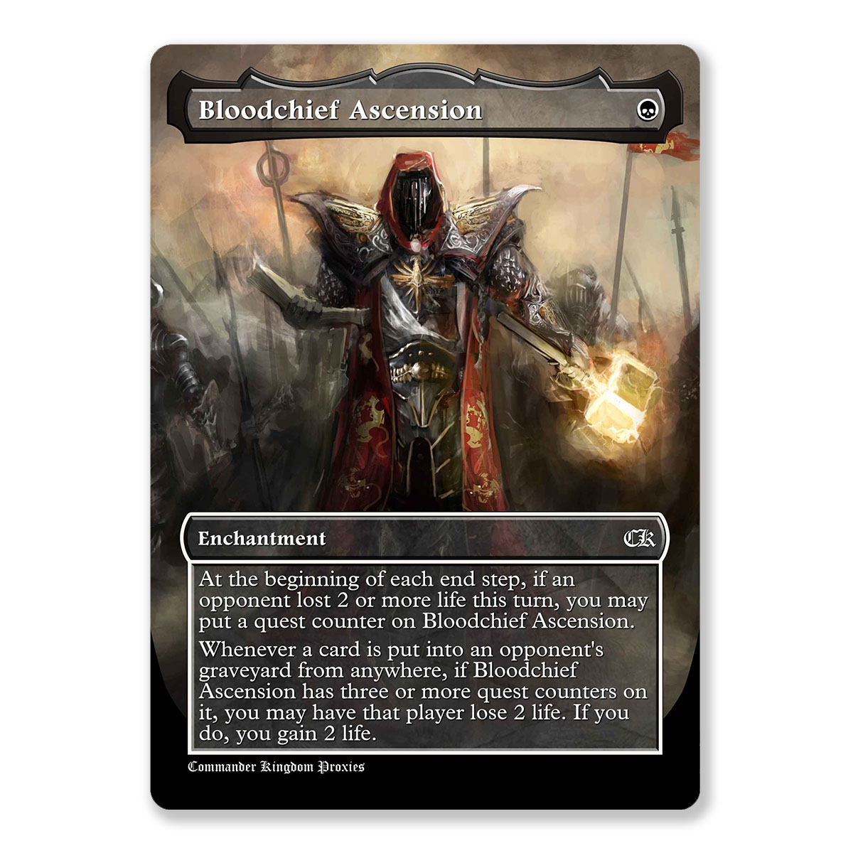 Bloodchief Ascension | Full Art Custom MTG Proxy Card