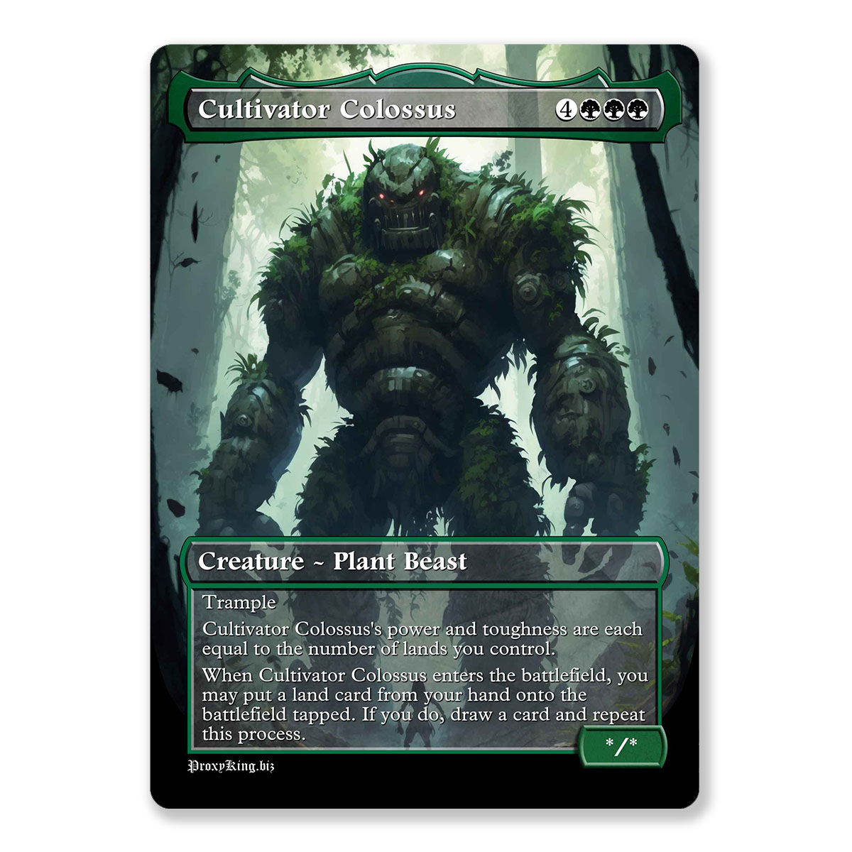 Cultivator Colossus | Full Art Custom MTG Proxy Card