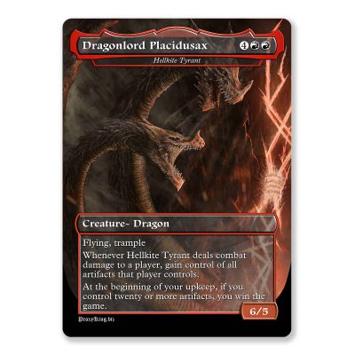 Dragonlord Placidusax | Elden Ring | Full Art Custom MTG Proxy Card
