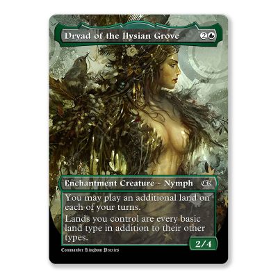 Dryad of the Ilysian Grove | Full Art Custom MTG Proxy Card