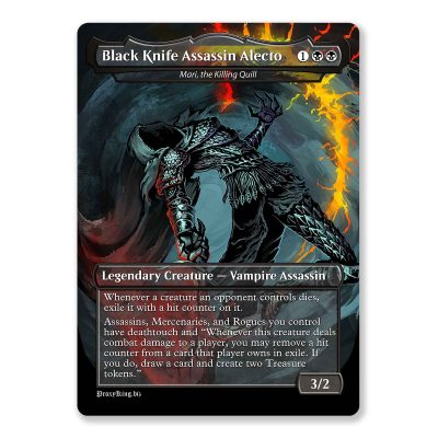 Black Knife Assassin Alecto | Elden Ring | Full Art Custom MTG Proxy Card