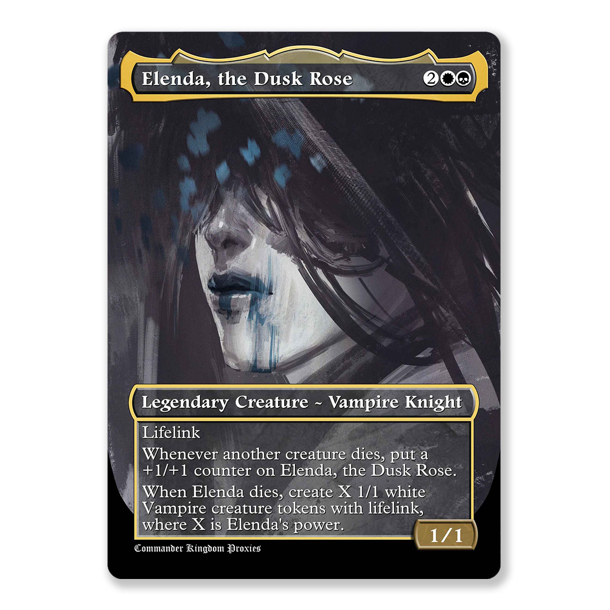 Elenda Dusk Rose | Full Art Custom MTG Proxy Card