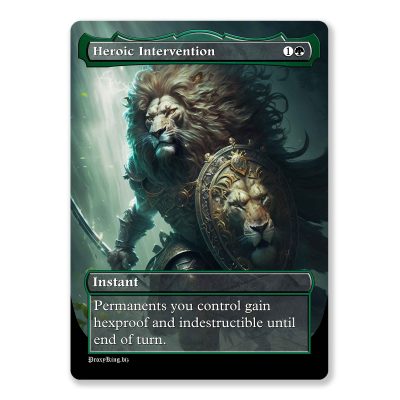 Heroic Intervention | Full Art Custom MTG Proxy Card