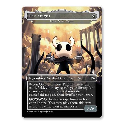 The Knight - Golos, Tireless Pilgrim | Hollow Knight | Full Art Custom MTG Proxy Card